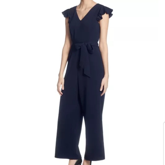 tahari blue jumpsuit